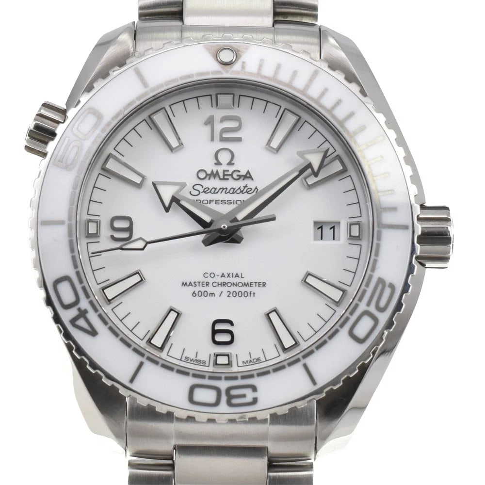 OMEGA SEAMASTER PLANET OCEAN AUTOMATIC MEN'S WATCH: OMEGA Seamaster Planet Ocean Automatic Men's Watch Brand: OMEGA Type/Style: Wristwatch Material: Band Material Stainless Steel, Case Material Stainless Steel Color: Band Color Silver, Dial Color white