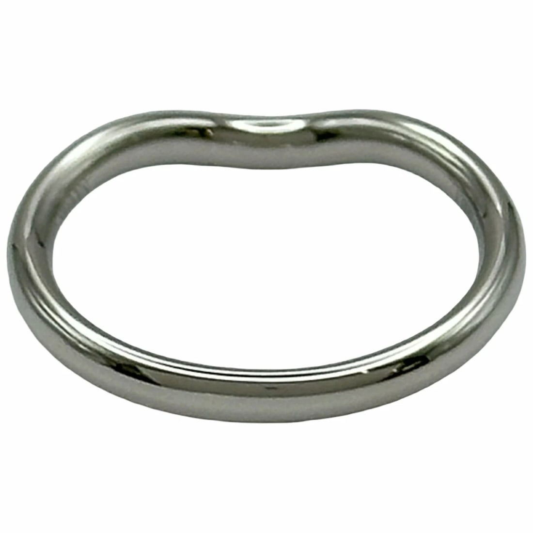 TIFFANY CURVED BAND RING PT950 PLATINUM JEWELRY: Tiffany Curved Band Ring Pt950 Platinum Jewelry Brand: Tiffany & Co. Type/Style: Ring Material: Pt950 Platinum, Color: SILVER Size: US 5.75 Accessories: None Accessories Notice: When purch
