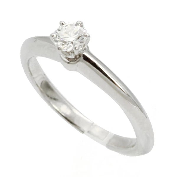 TIFFANY DIAMOND RING PT950: Tiffany Diamond Ring PT950 Brand: Tiffany & Co. Type/Style: Ring Material: PT950 platinum, Main Stone/Creation NATURAL Color: SILVER Size: 4.25 US Accessories: None Accessories Notice: When