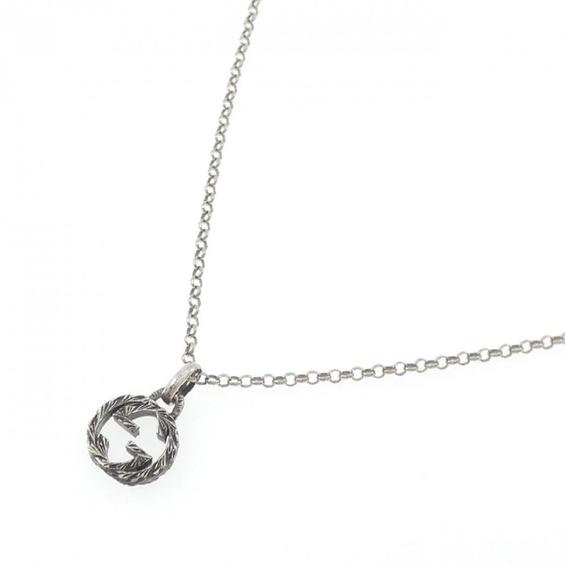 GUCCI INTERLOCKING G NECKLACE SILVER - 2
