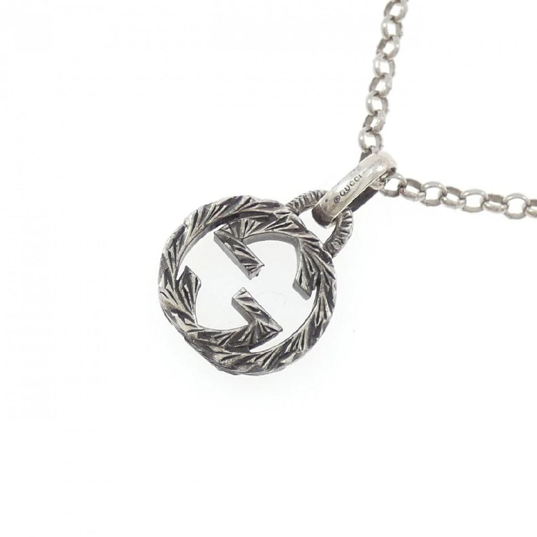 GUCCI INTERLOCKING G NECKLACE SILVER - 3
