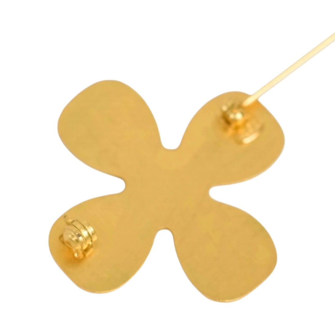 CHANEL COCO MARK CLOVER BROOCH - 2