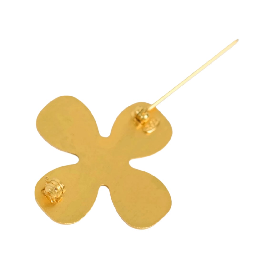 CHANEL COCO MARK CLOVER BROOCH - 4