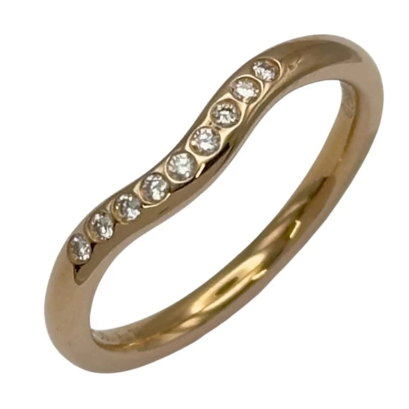 TIFFANY & CO DIAMOND PINK GOLD AU750: Tiffany & Co Diamond Pink Gold Au750 Brand: Tiffany & Co. Type/Style: Ring Material: pink gold (Au750), Main Stone/Creation NATURAL Color: PINK GOLD Size: US 4.75 Accessories: None Accesso