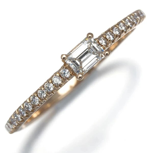 TIFFANY & CO. DIAMOND RING PINK GOLD: Tiffany & Co. Diamond Ring Pink Gold Brand: Tiffany & Co. Type/Style: Ring Material: K18PG, Main Stone/Creation NATURAL Color: PINK GOLD Size: US 6.5 Accessories: None Accessories Notice: