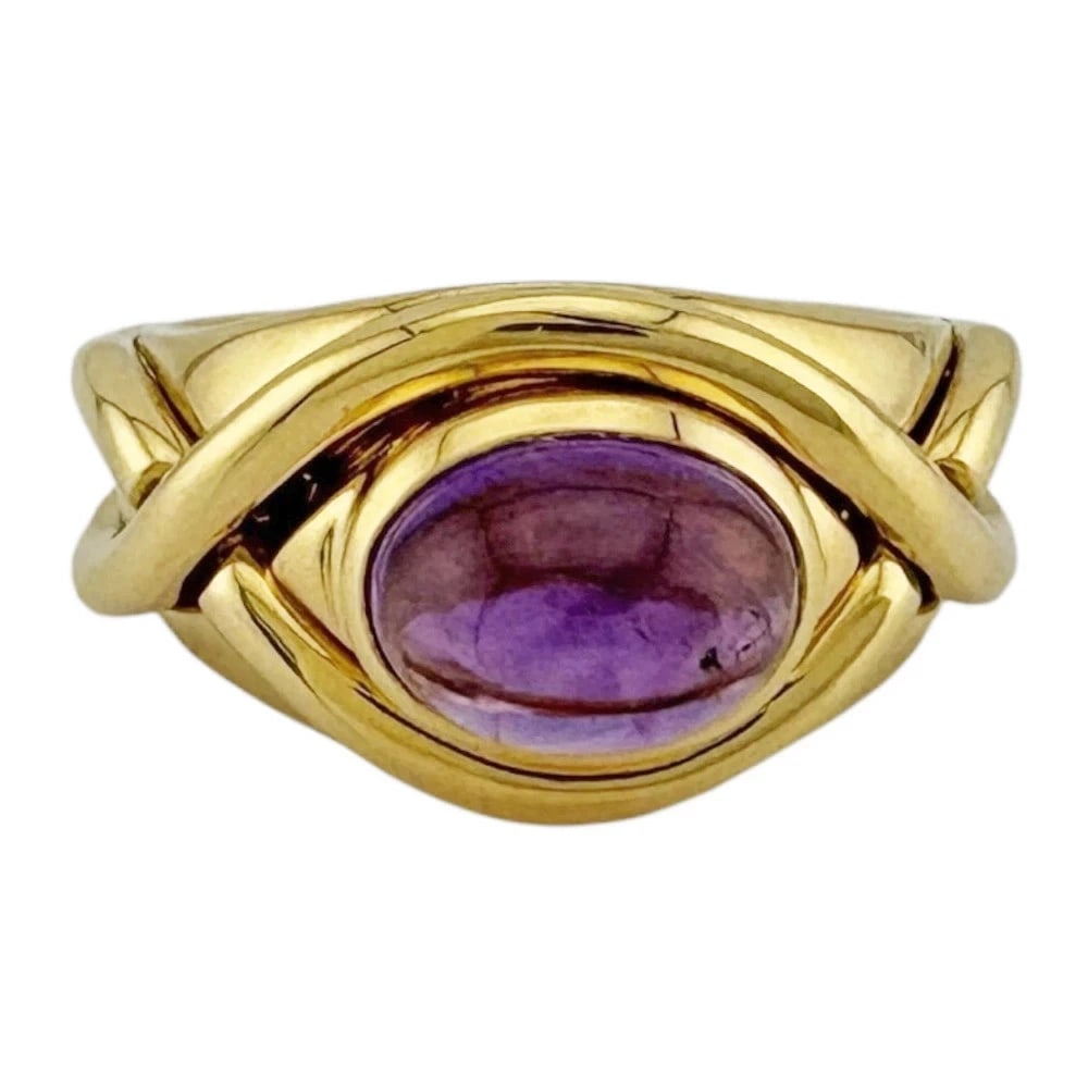 TIFFANY RING AMETHYST 18K GOLD: Tiffany Ring Amethyst 18K Gold Brand: Tiffany & Co. Type/Style: Ring Material: 18K Yellow Gold, Main Stone/Creation AMETHYST Color: YELLOW GOLD Size: US4.55 Accessories: None Accessories N
