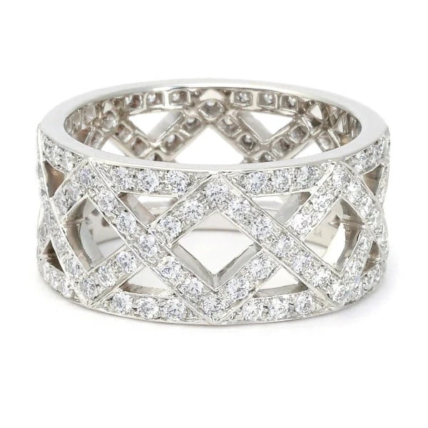 TIFFANY BRAIDED PT950 RING - 2