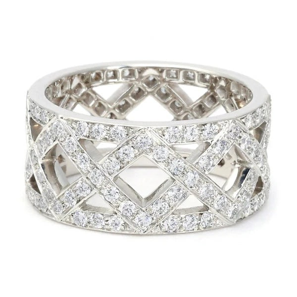 TIFFANY BRAIDED PT950 RING - 3