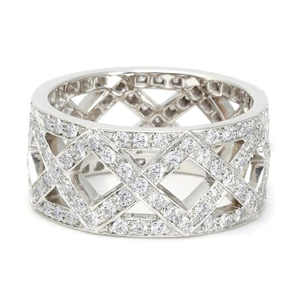 TIFFANY BRAIDED PT950 RING - 4
