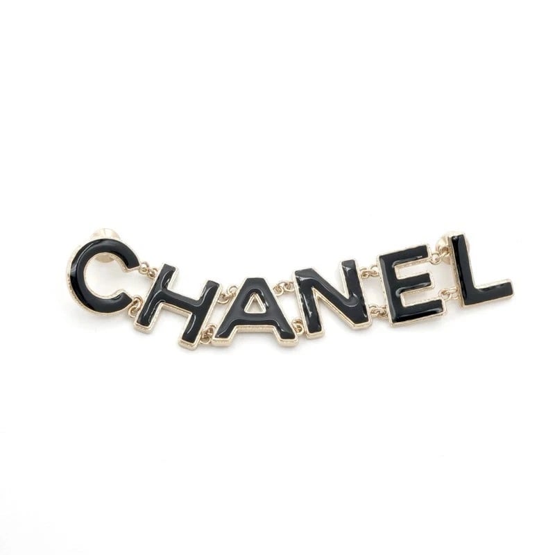 CHANEL GOLD BLACK BROOCH CORSAGE (1 of 2)