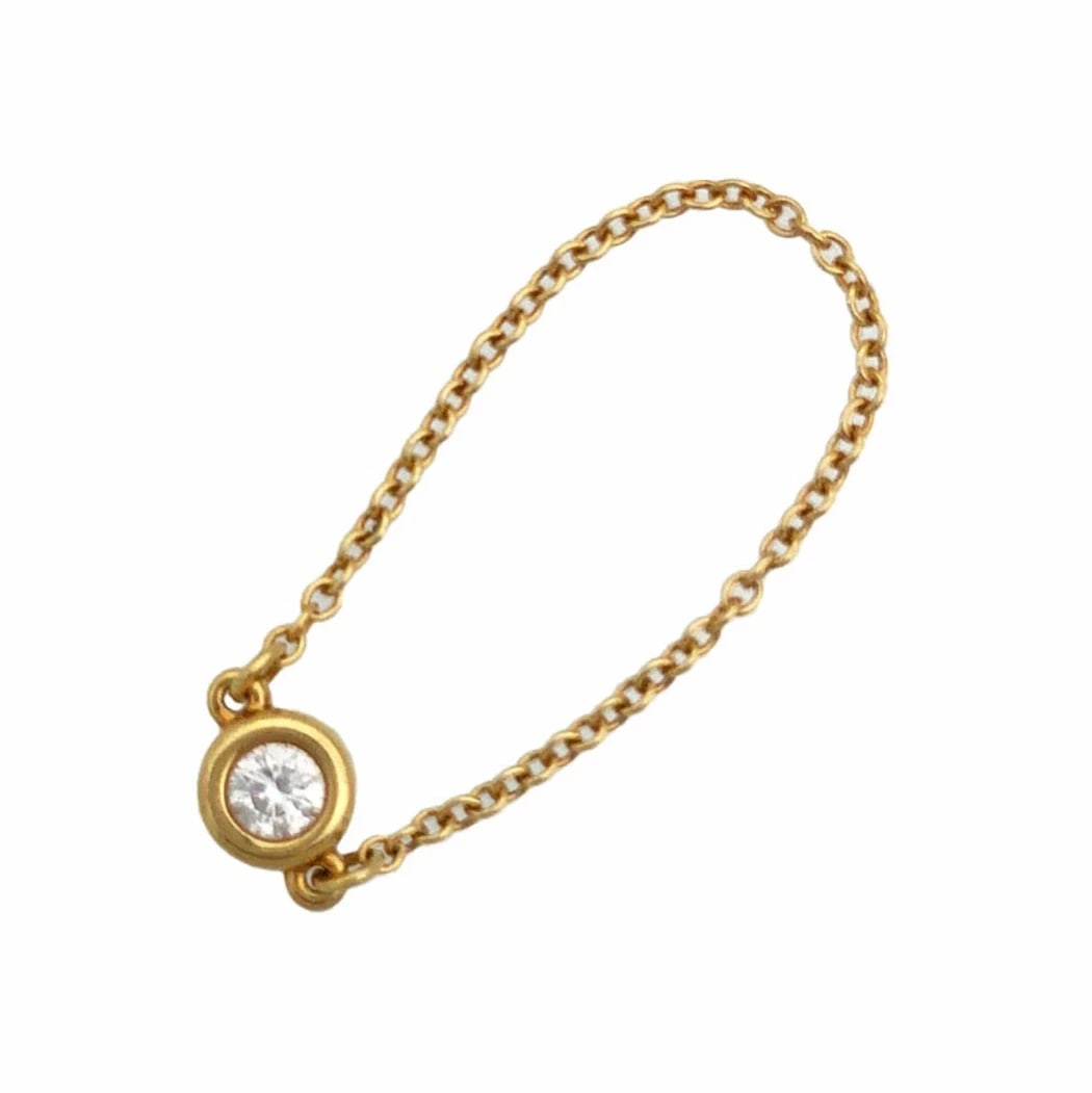 TIFFANY&CO. RING 750YG DIAMOND YELLOW GOLD: Tiffany&Co. Ring 750YG Diamond Yellow Gold Brand: Tiffany & Co. Type/Style: Ring Material: 18K Yellow Gold (K18), Main Stone/Creation NATURAL Color: YELLOW GOLD Size: US 6.25 Accessories: None