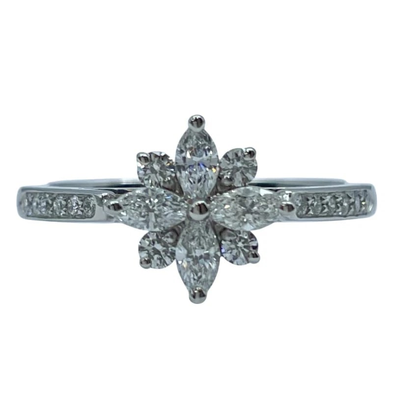 TIFFANY CLUSTER RING PLATINUM - 2