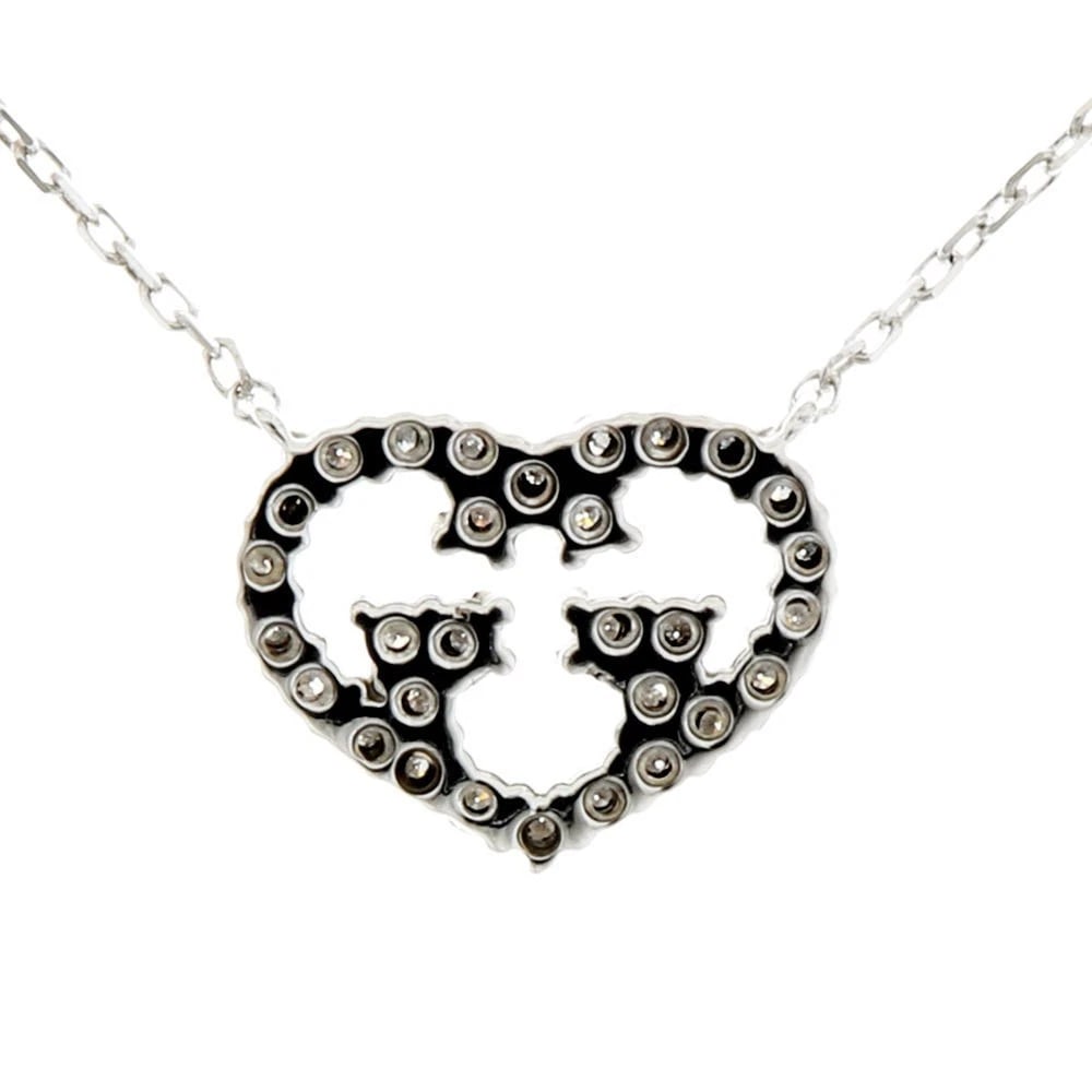 GUCCI DIAMOND PENDANT 18K WG & DIAMOND: Gucci Diamond Pendant 18K WG & Diamond Brand: Gucci Type/Style: Necklace Material: White Gold, Diamond, Main Stone/Creation NATURAL Color: WHITE GOLD Size: Chain length 17.7 inches (45.0 cm) Acces