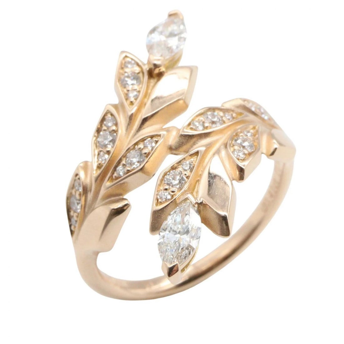 TIFFANY DIAMOND RING K18PG: Tiffany Diamond Ring k18PG Brand: Tiffany & Co. Type/Style: Ring Material: 18K Pink Gold (K18PG), Main Stone/Creation Natural Color: Pink Gold Size: US 4.75 Accessories: None Accessories N