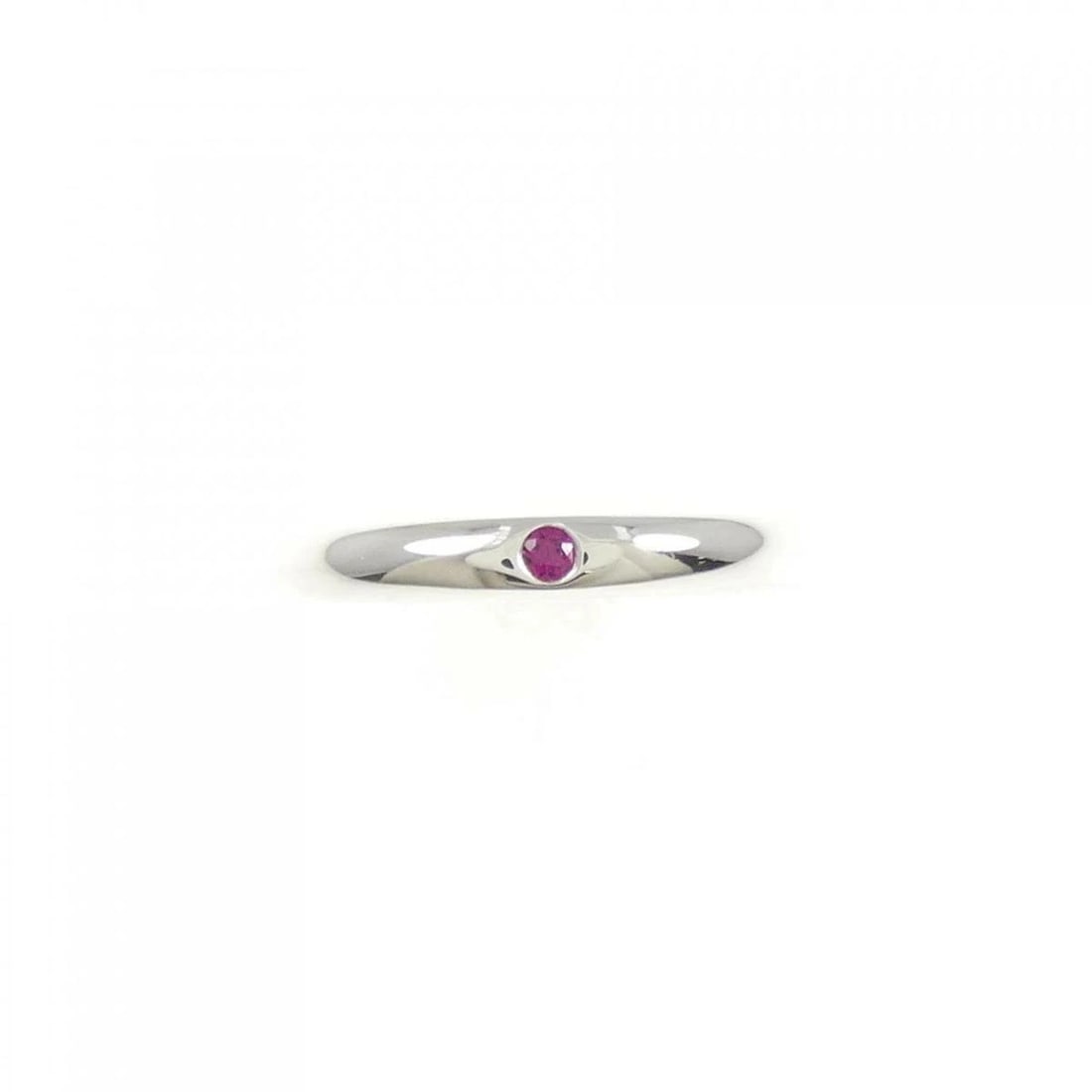 TIFFANY RUBY SILVER BAND RING 925 - 2