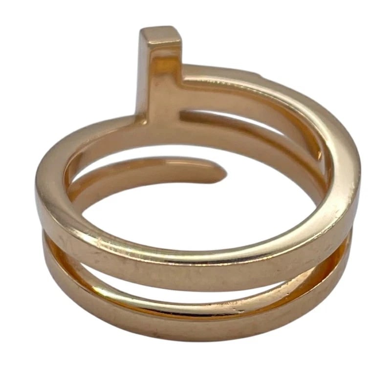 TIFFANY&CO SQUARE WRAP RING PINK GOLD AU750 JEWELRY: TIFFANY&CO Square Wrap Ring Pink Gold Au750 Jewelry Brand: Tiffany & Co. Type/Style: Ring Material: Gold (Au750), Main Stone/Creation Natural Color: Gold Size: US 4.75 Accessories: None Accessories