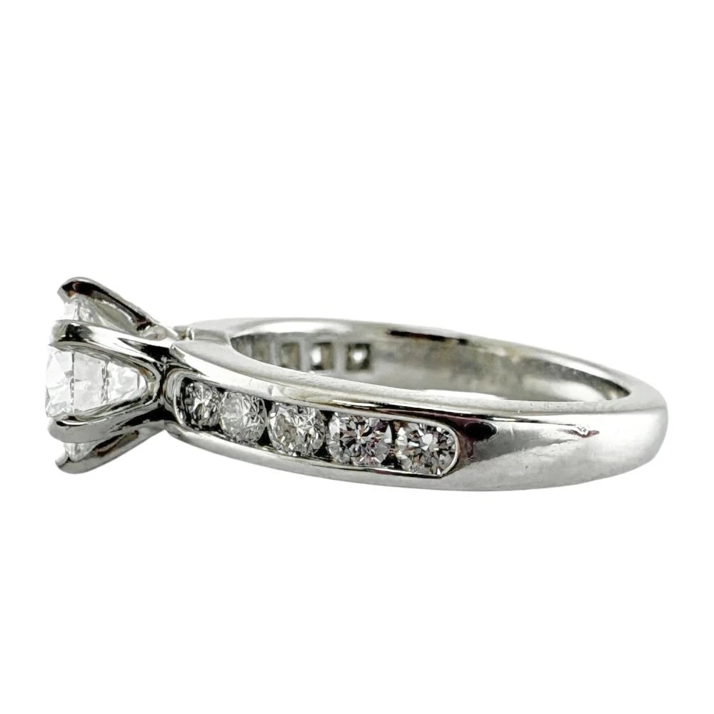TIFFANY RING PT950 PLATINUM DIAMOND: Tiffany Ring Pt950 Platinum Diamond Brand: Tiffany & Co. Type/Style: Ring Material: Pt950, Main Stone/Creation Natural Color: Silver Size: US 4.5 Accessories: None Accessories Notice: When