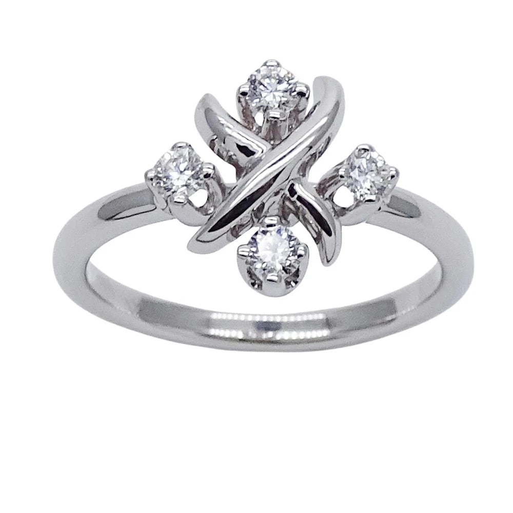 TIFFANY & CO. PT950 DIAMOND RING: Tiffany & Co. PT950 Diamond Ring Brand: Tiffany & Co. Type/Style: Ring Material: PT950 Platinum, Main Stone/Creation NATURAL Color: SILVER Size: US6 Accessories: None Accessories Notice: W