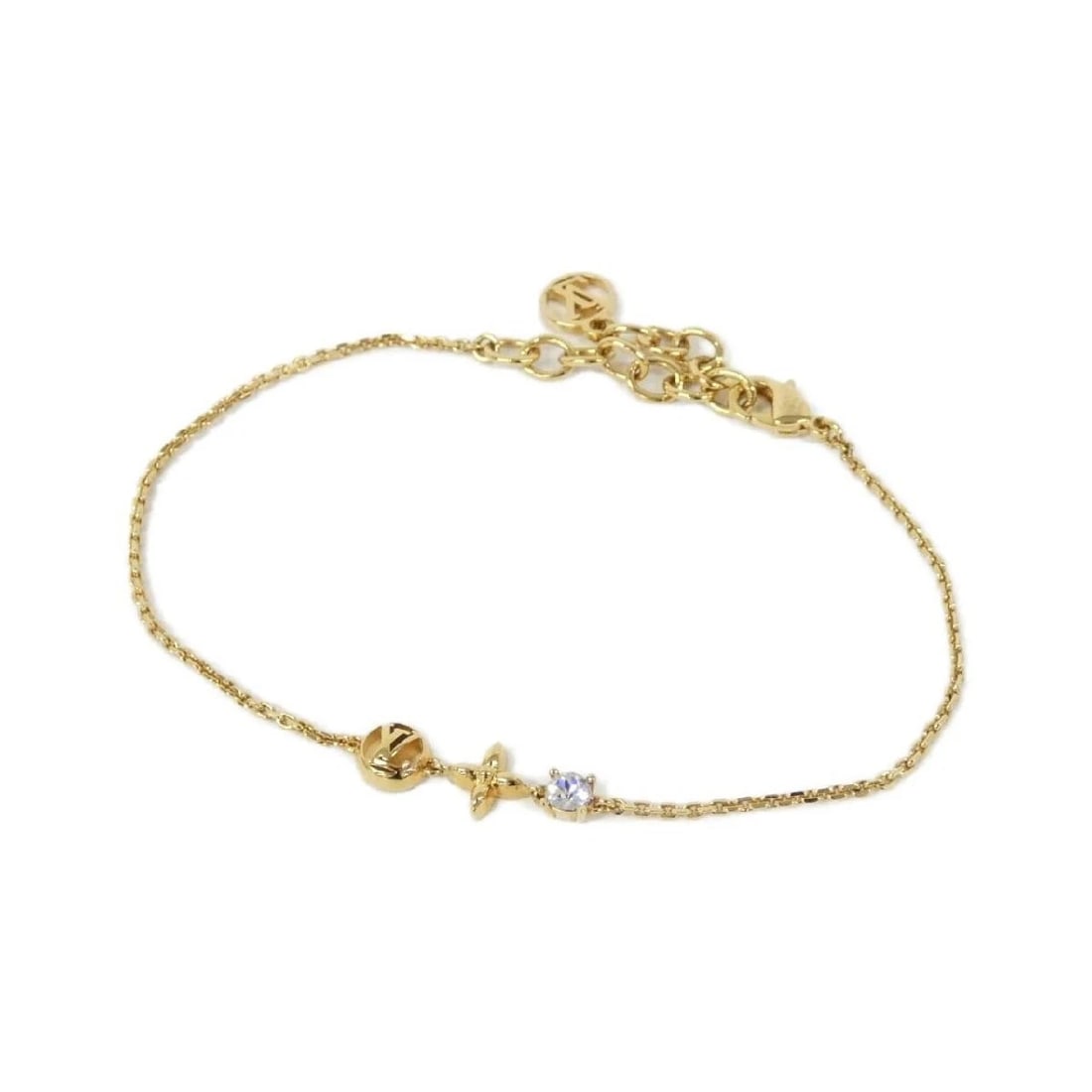 LOUIS VUITTON PETIT LOUIS BRACELET GOLD: Louis Vuitton Petit Louis Bracelet Gold Brand: Louis Vuitton Type/Style: Bracelet Material: Leather, Color: Gold Size: Length 17-20.5 cm Accessories: None Accessories Notice: When purchasi