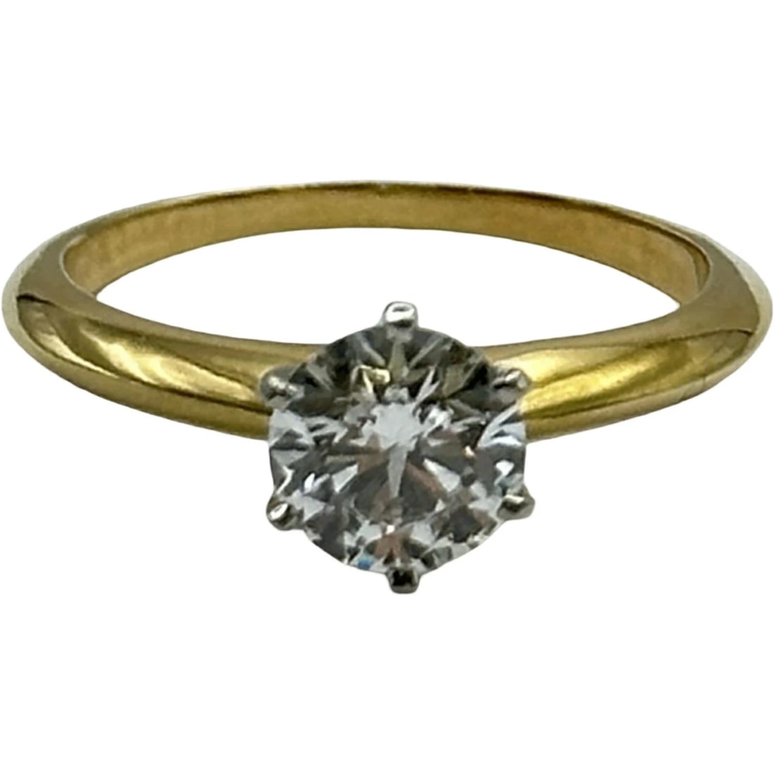 TIFFANY RING GOLD PLATINUM SIZE - 2