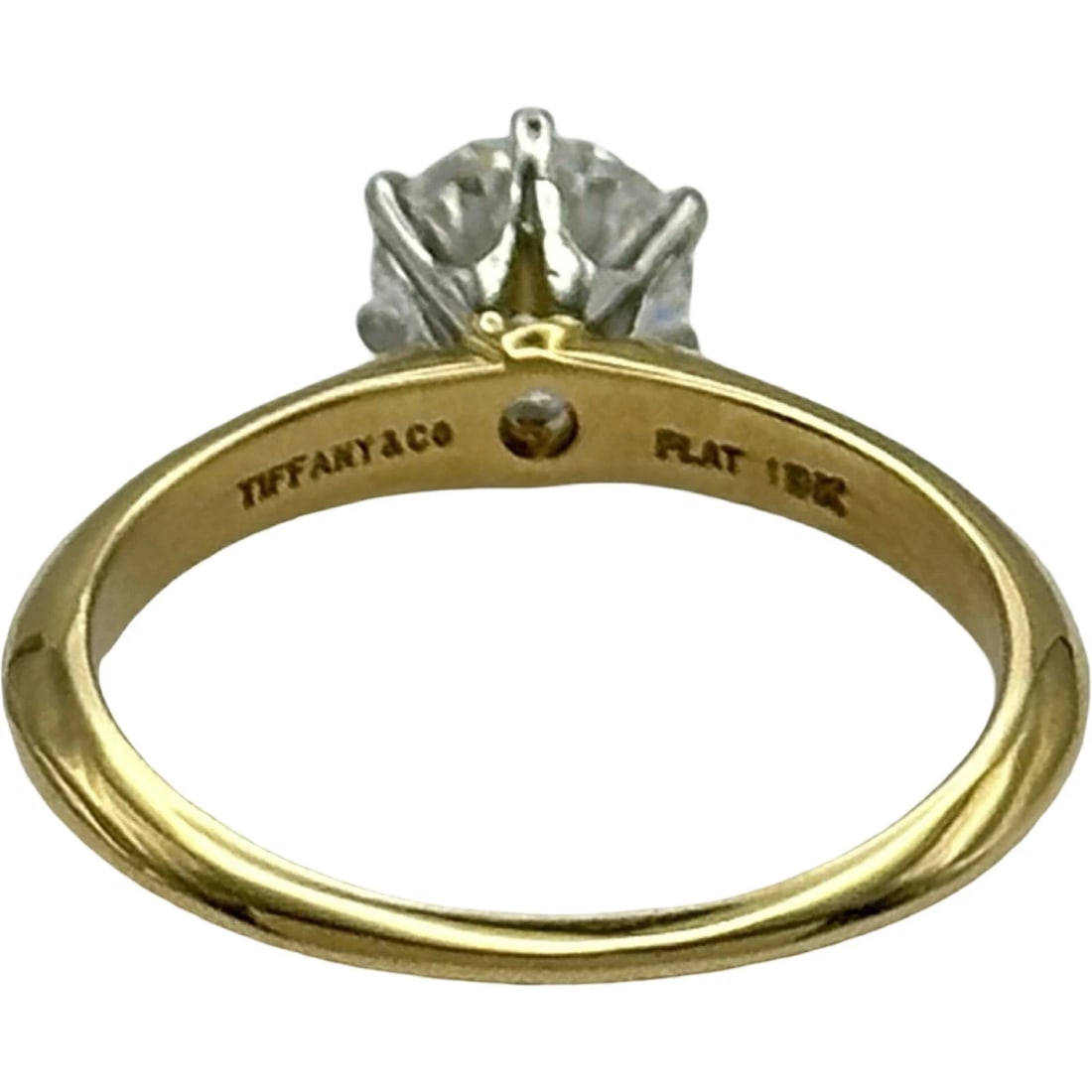 TIFFANY RING GOLD PLATINUM SIZE - 3