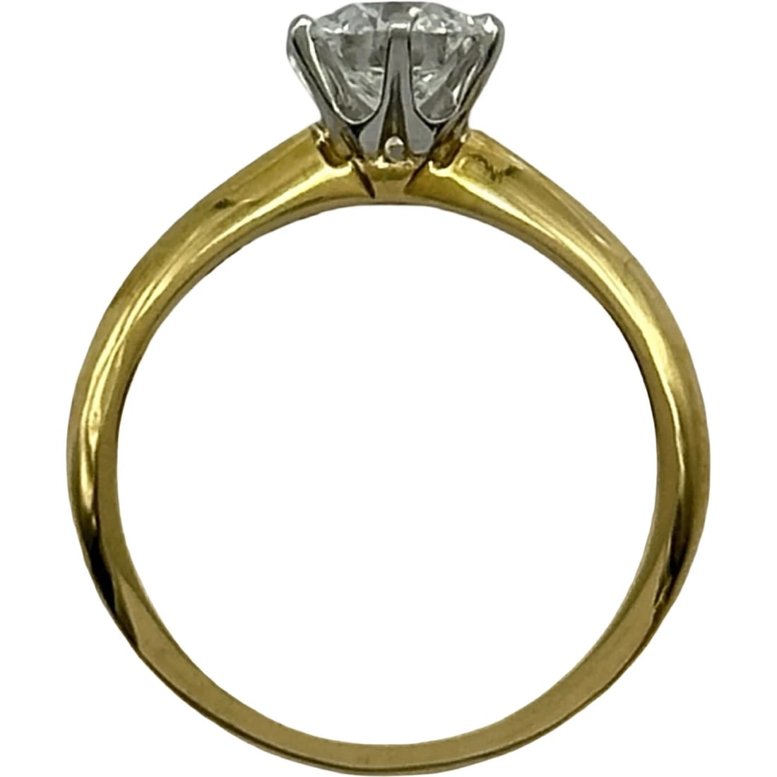 TIFFANY RING GOLD PLATINUM SIZE - 4