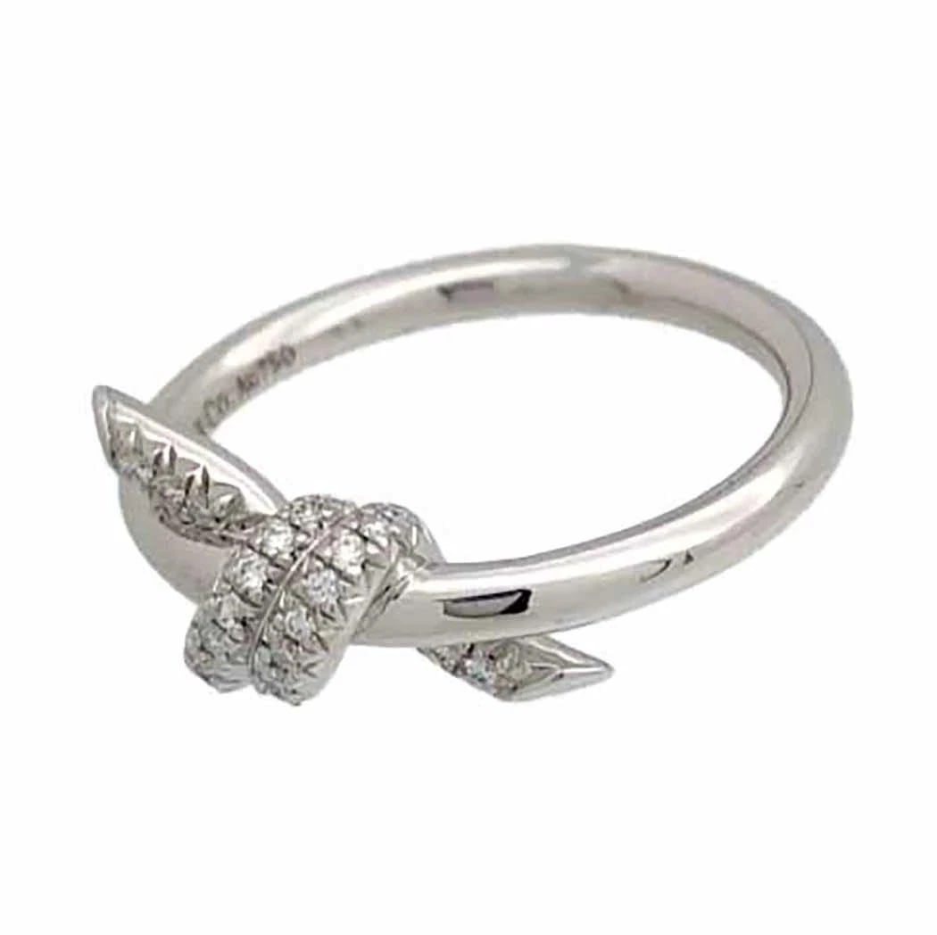 TIFFANY & CO.DIAMOND RING 750 WG: Tiffany & Co.Diamond Ring 750 WG Brand: Tiffany & Co. Type/Style: Ring Material: 750 WG, Color: WHITE GOLD Size: US3.5 Accessories: None Accessories Notice: When purchasing pre-owned goods, please