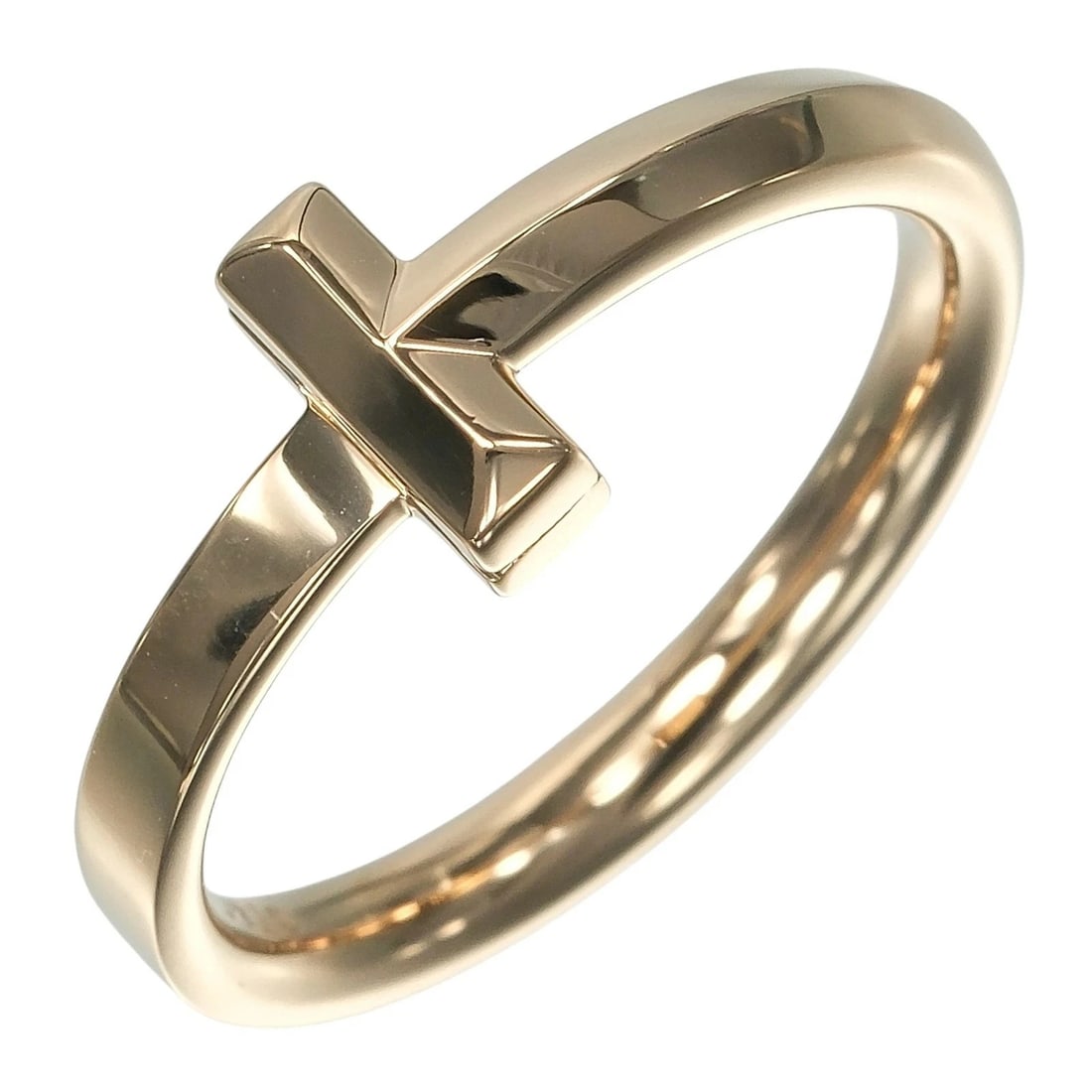 TIFFANY RING K18PG: Tiffany Ring K18PG Brand: Tiffany & Co. Type/Style: Ring Material: K18 Pink Gold, Color: PINK GOLD Size: US 5.55 Accessories: None Accessories Notice: When purchasing pre-owned goods, please refer to