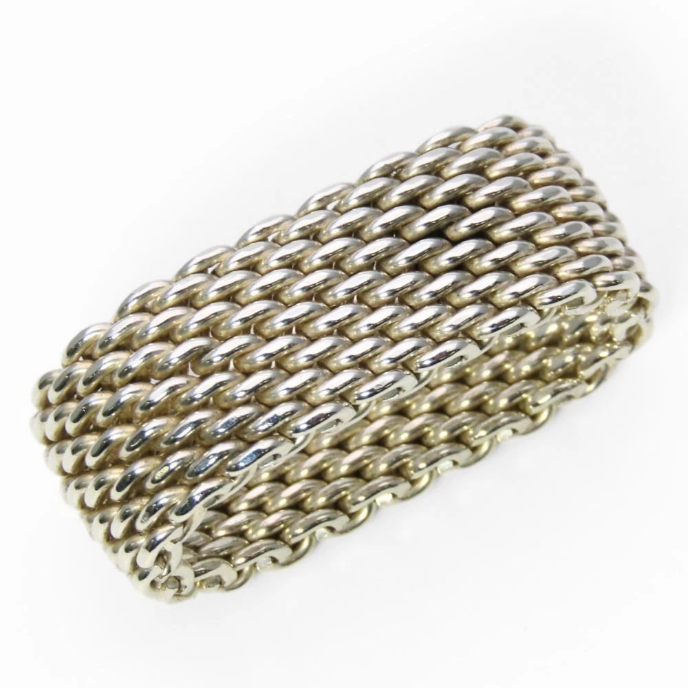 TIFFANY SILVER RING 925: Tiffany Silver Ring 925 Brand: Tiffany & Co. Type/Style: Ring Material: Sterling Silver (925), Color: SILVER Size: US5 Accessories: None Accessories Notice: When purchasing pre-owned goods