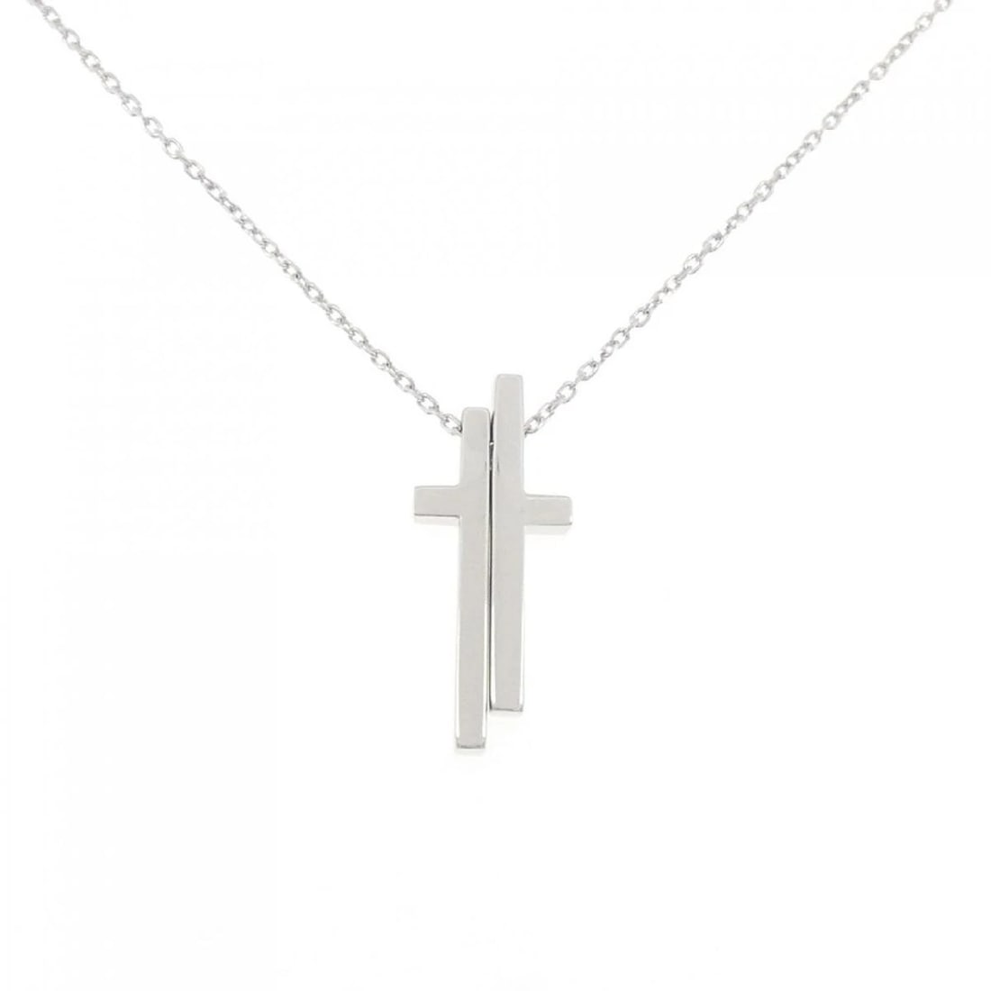 GUCCI SEPARATE CROSS NECKLACE 750 WHITE GOLD: Gucci Separate Cross Necklace 750 White Gold Brand: Gucci Type/Style: Necklace Material: 750 White Gold, Color: White Gold Size: 40-49cm Accessories: None Accessories Notice: When purchasing