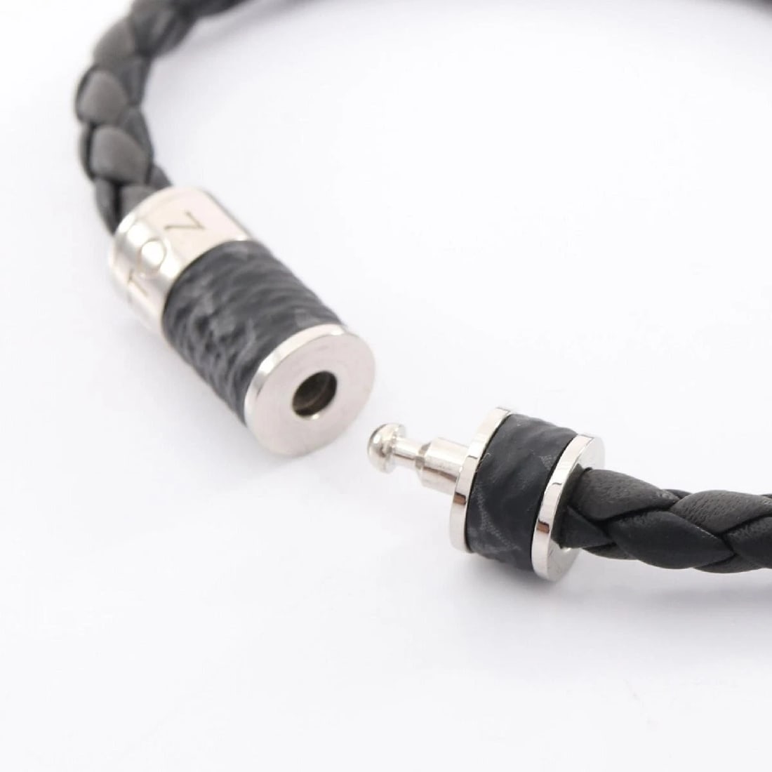 LOUIS VUITTON MONOGRAM ECLIPSE SILVER BRACELET - 3