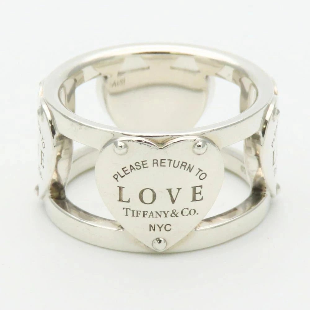 TIFFANY SILVER RING: Tiffany Silver Ring Brand: Tiffany & Co. Type/Style: Ring Material: Sterling Silver 925, Color: STERLING SILVER Size: 6.75 - 7 US Accessories: None Accessories Notice: When purchasing pre-owned