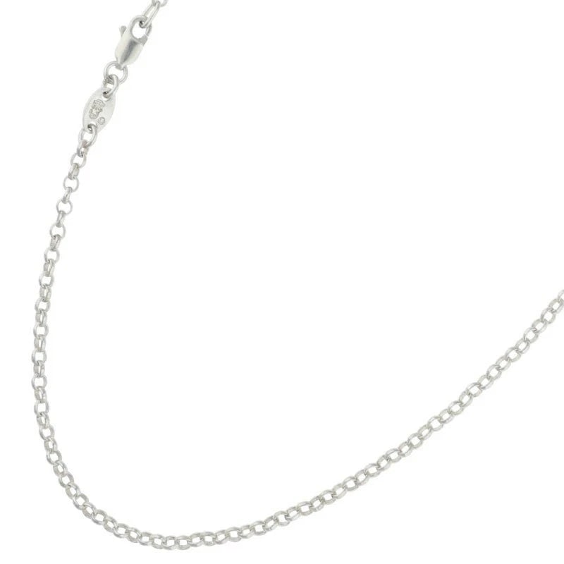 CHROME HEARTS 18IN SILVER NECK CHAIN: Chrome Hearts 18in Silver Neck Chain Brand: Chrome Hearts Type/Style: Necklace Material: 925 Silver, Color: SILVER Size: 18 inchesTotal Length46 cm Accessories: None Accessories Notice: When