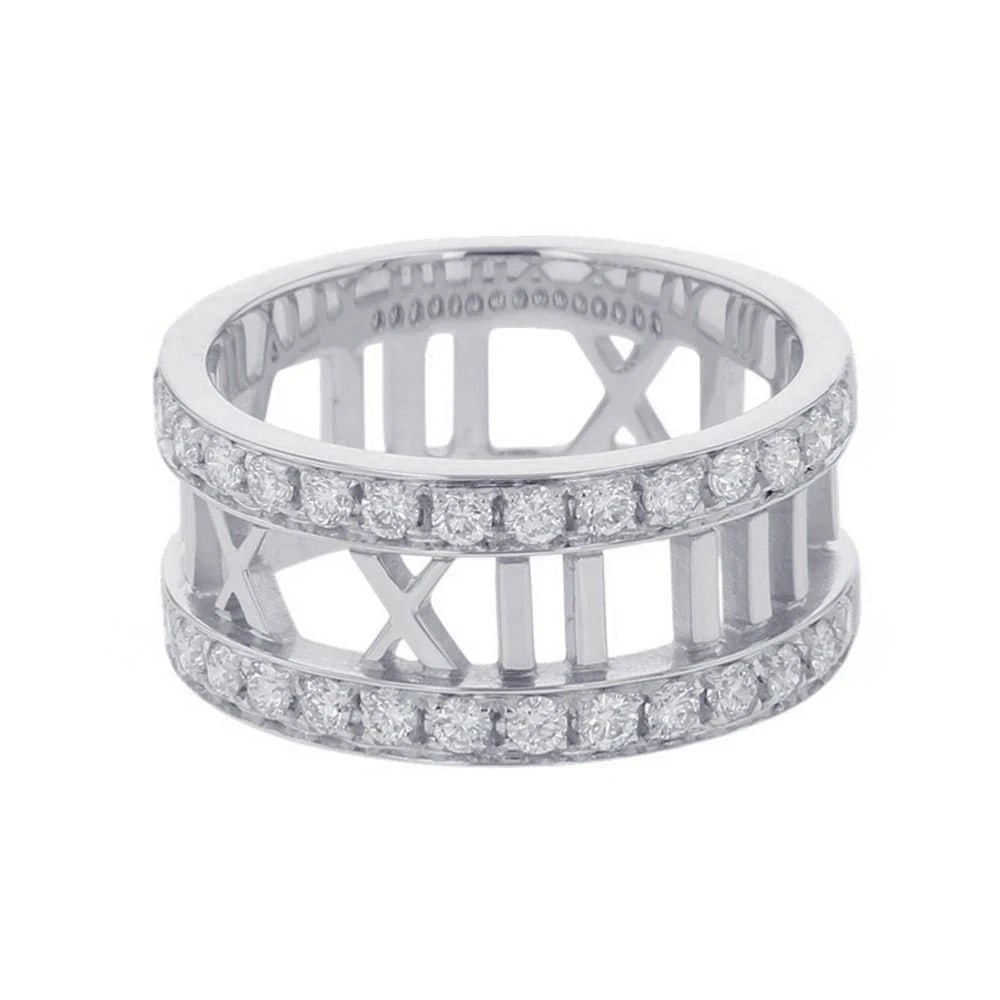 TIFFANY RING DIAMOND WHITE GOLD: Tiffany Ring Diamond White Gold Brand: Tiffany & Co. Type/Style: Ring Material: White Gold (K18WG), Main Stone/Creation NATURAL Color: WHITE GOLD Size: US6.75 Accessories: None Accessories
