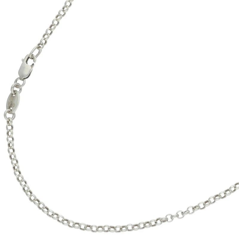 CHROME HEARTS SILVER ROLL CHAIN NECKLACE: Chrome Hearts Silver ROLL Chain Necklace Brand: Chrome Hearts Type/Style: Necklace Material: 925 Silver, Color: SILVER Size: 18 inchesChain Width : 0.2 cm Accessories: None Accessories Notice: When