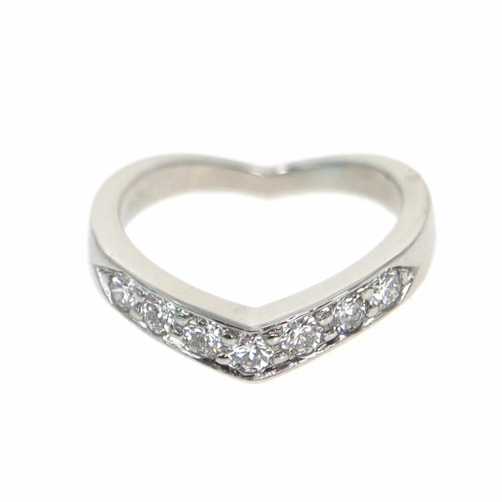 TIFFANY & CO DIAMOND RING PT950: Tiffany & Co Diamond Ring Pt950 Brand: Tiffany & Co. Type/Style: Ring Material: Platinum, Main Stone/Creation NATURAL Color: SILVER Size: US 4.5.5 Accessories: None Accessories Notice: When