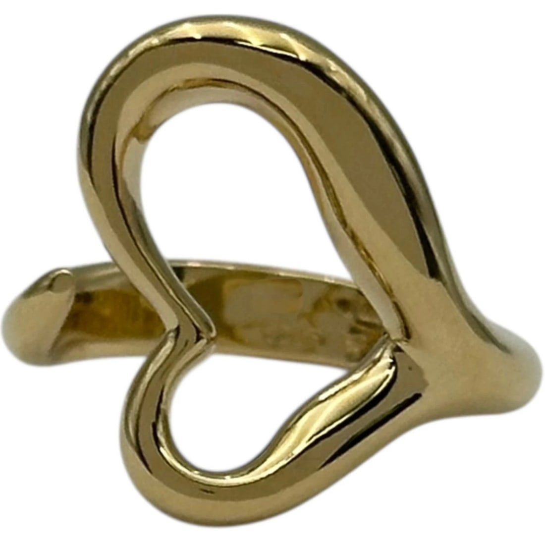 TIFFANY & CO OPEN HEART RING 18K GOLD JEWELRY (1 of 4)