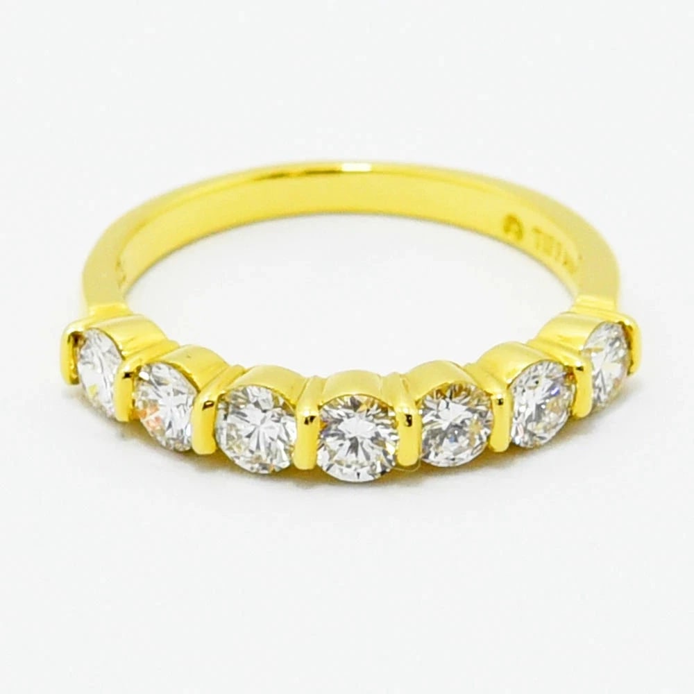 TIFFANY RING DIAMOND K18 GOLD: Tiffany Ring Diamond K18 Gold Brand: Tiffany & Co. Type/Style: Ring Material: K18GOLD, Main Stone/Creation NATURAL Color: GOLD Size: US6 Accessories: None Accessories Notice: When purchasing