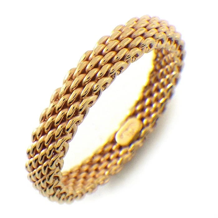 TIFFANY & CO. RING: Tiffany & Co. Ring Brand: Tiffany & Co. Type/Style: Ring Material: K18 pink gold (750), Color: PINK GOLD Size: US 6.25 Accessories: None Accessories Notice: When purchasing pre-owned goods, please