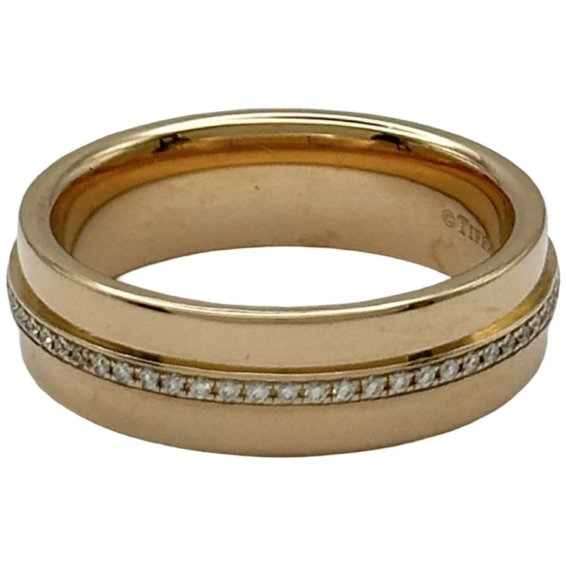 TIFFANY DIAMOND RING PINK GOLD 750: Tiffany Diamond Ring Pink Gold 750 Brand: Tiffany & Co. Type/Style: Ring Material: Au750 (18K) pink gold, Main Stone/Creation NATURAL Color: PINK GOLD Size: US 4 Accessories: None Accessor