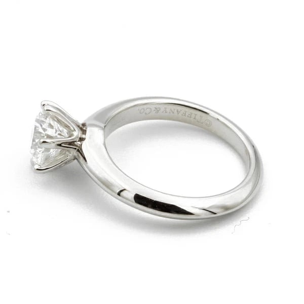 TIFFANY SOLITAIRE DIAMOND RING - 2