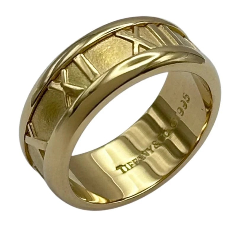 TIFFANY RING GOLD: Tiffany Ring Gold Brand: Tiffany & Co. Type/Style: Ring Material: 750 Gold, Color: GOLD Size: US 5.5 Accessories: None Accessories Notice: When purchasing pre-owned goods, please refer to