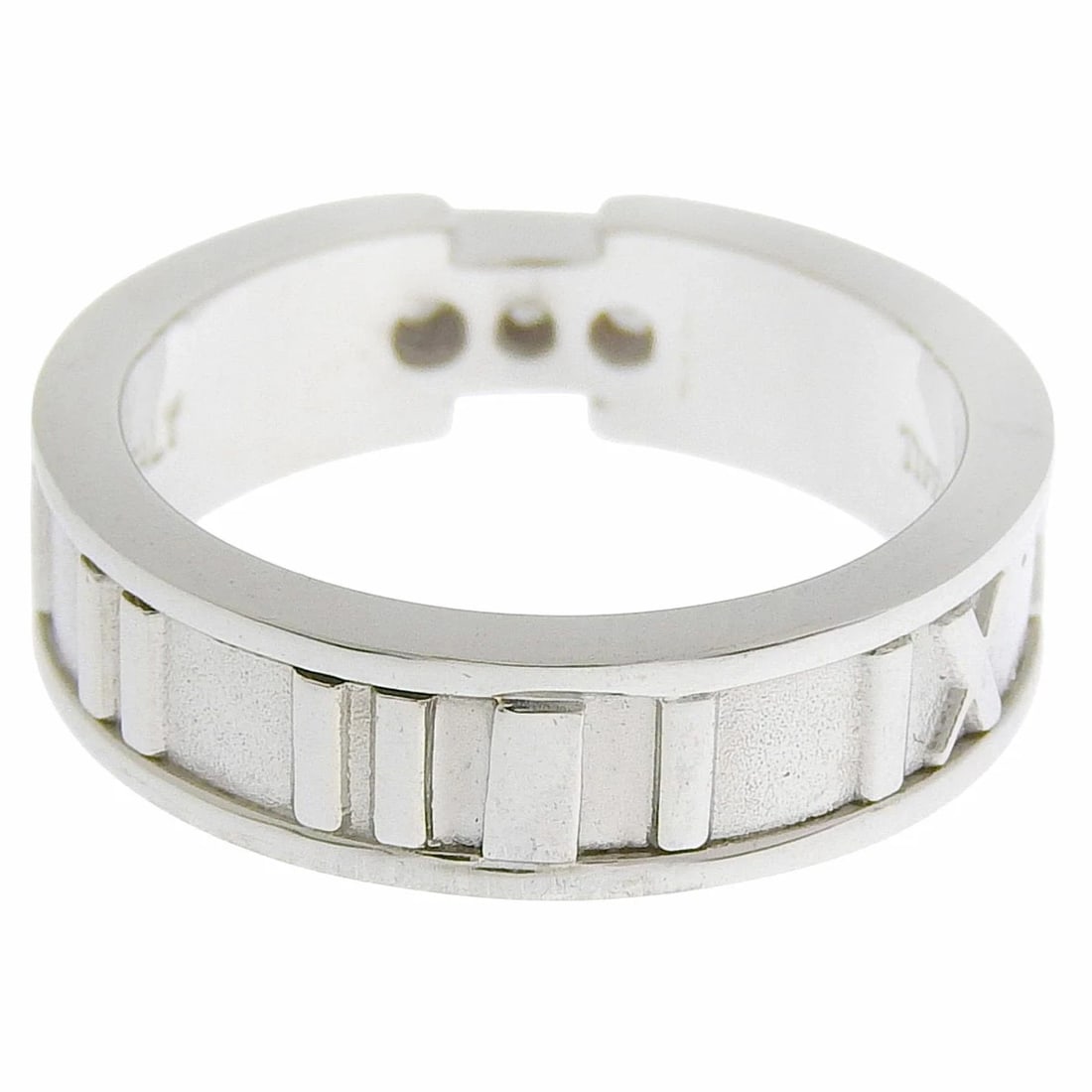 TIFFANY&CO. ATLAS RING DIAMOND WHITE GOLD: Tiffany&Co. Atlas Ring Diamond White Gold Brand: Tiffany & Co. Type/Style: Ring Material: K18 White Gold (K18WG), Main Stone/Creation NATURAL Color: WHITE GOLD Size: US5.5 Accessories: None