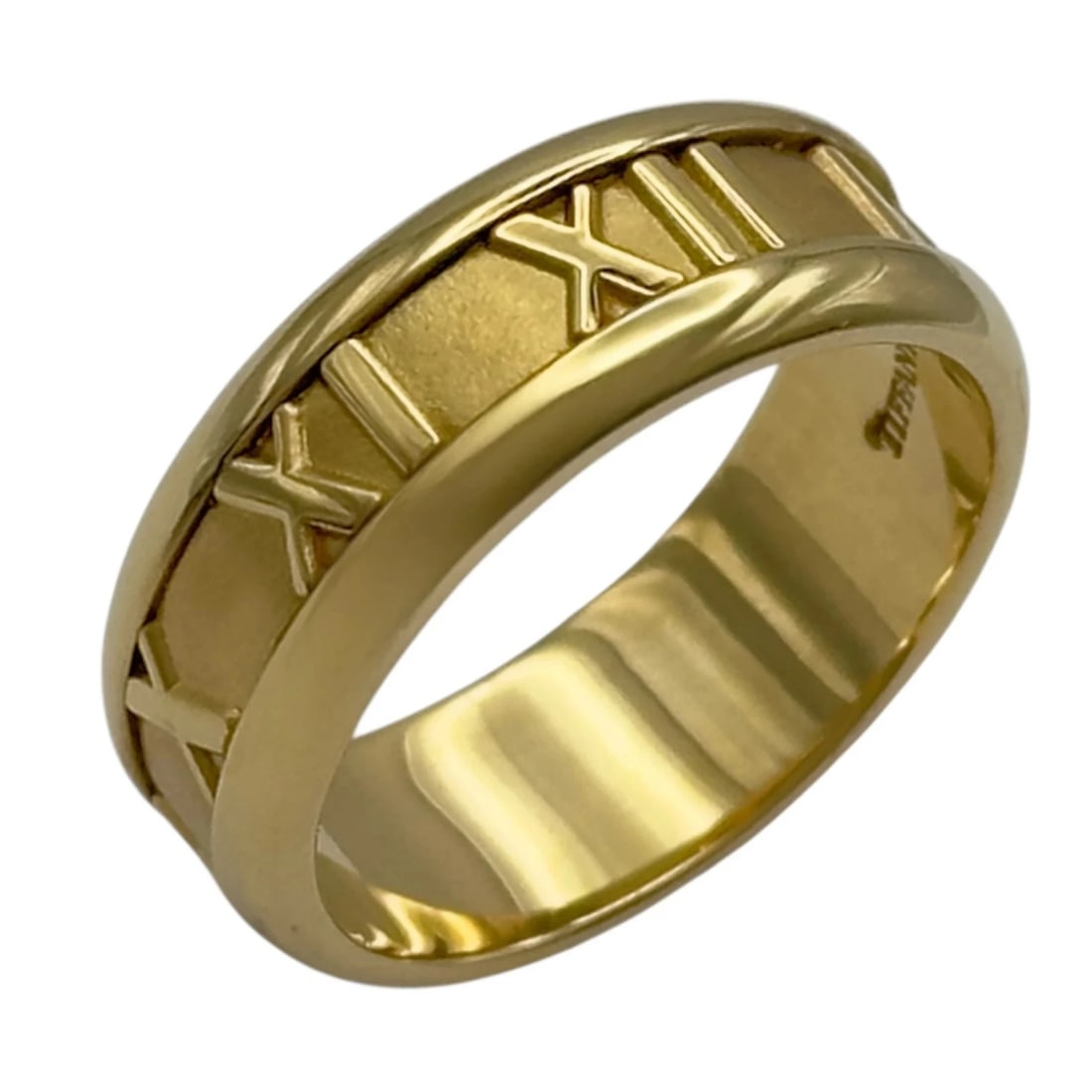TIFFANY ATLAS RING GOLD JEWELRY: Tiffany Atlas Ring Gold Jewelry Brand: Tiffany & Co. Type/Style: Ring Material: 750 (18K) Gold, Color: GOLD Size: US6.25 Accessories: None Accessories Notice: When purchasing pre-owned goo
