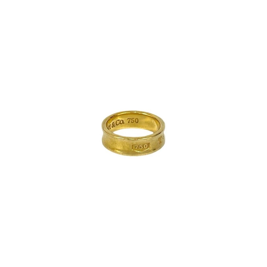 TIFFANY NARROW RING 750 SILVER JEWELRY: Tiffany Narrow Ring 750 Silver Jewelry Brand: Tiffany & Co. Type/Style: Ring Material: 750 (18K) YELLOW GOLD, Color: YELLOW GOLD Size: US6.75 Accessories: None Accessories Notice: When purchasing