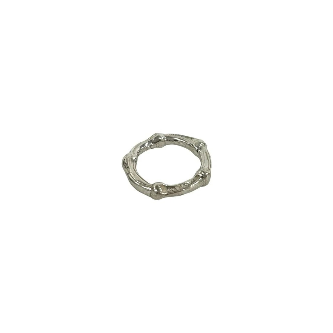 TIFFANY & CO. BAMBOO SILVER RING: Tiffany & Co. Bamboo Silver Ring Brand: Tiffany & Co. Type/Style: Ring Material: Sterling Silver 925, Color: STERLING SILVER Size: 4.75 - 5 US Accessories: None Accessories Notice: When pur