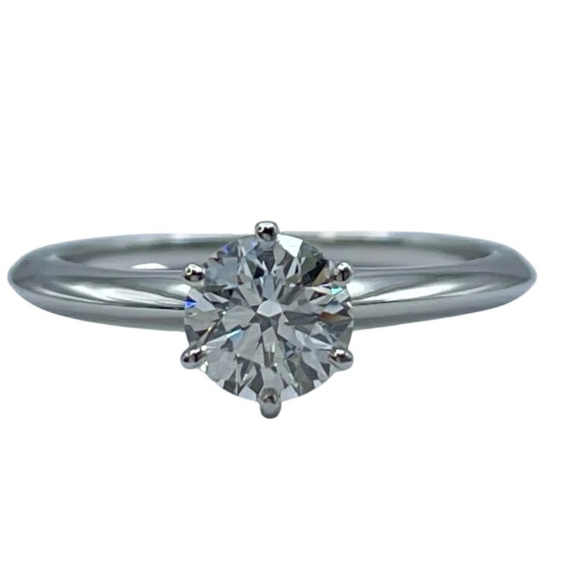 TIFFANY SOLITAIRE RING PLATINUM - 2