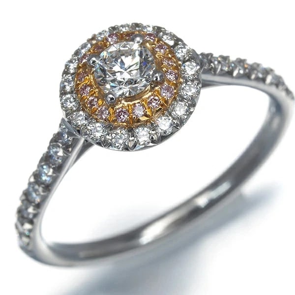 TIFFANY & CO. RING PINK GOLD PLATINUM: Tiffany & Co. Ring Pink Gold Platinum Brand: Tiffany & Co. Type/Style: Ring Material: K18 Pink Gold / Platinum (Pt950), Main Stone/Creation NATURAL Color: PINK GOLD Size: US5.5 Accessories: None