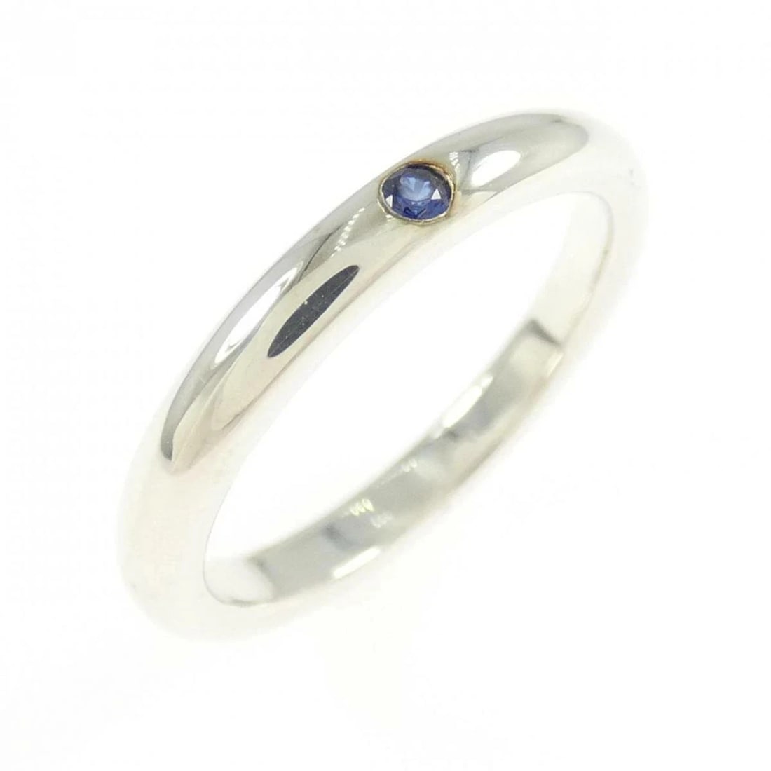 TIFFANY SILVER BAND RING SAPPHIRE 925: Tiffany Silver Band Ring Sapphire 925 Brand: Tiffany & Co. Type/Style: Ring Material: 925 Sterling Silver, Color: STERLING SILVER Size: US5.5 Accessories: None Accessories Notice: When purchasing
