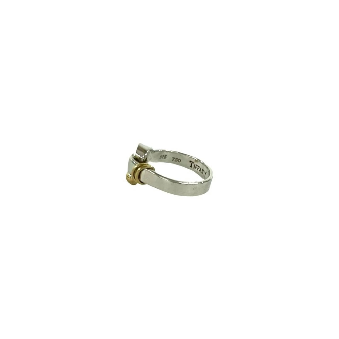 TIFFANY & CO. TIFFANY LOVE KNOT RING: Tiffany & Co. Tiffany Love Knot Ring Brand: Tiffany & Co. Type/Style: Ring Material: Sterling Silver 925 and K18 Yellow Gold, Color: YELLOW GOLD,SILVER Size: 7.5 US Accessories: None Access
